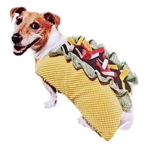 Bootique Taco 'bout It Dog Costume XS Yellow